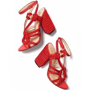 Cabi Red Cord Heels
